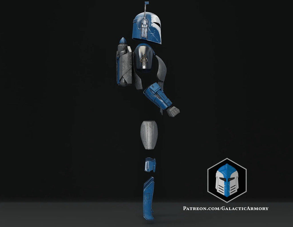 Bo Katan Rüstung mit Jetpack Star Wars DIY Cosplay Maßstab 1:11