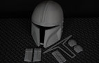 Star Wars Mandalorian Din Djarin Helmet Life Size | 3D Cosplay Prop DIY5
