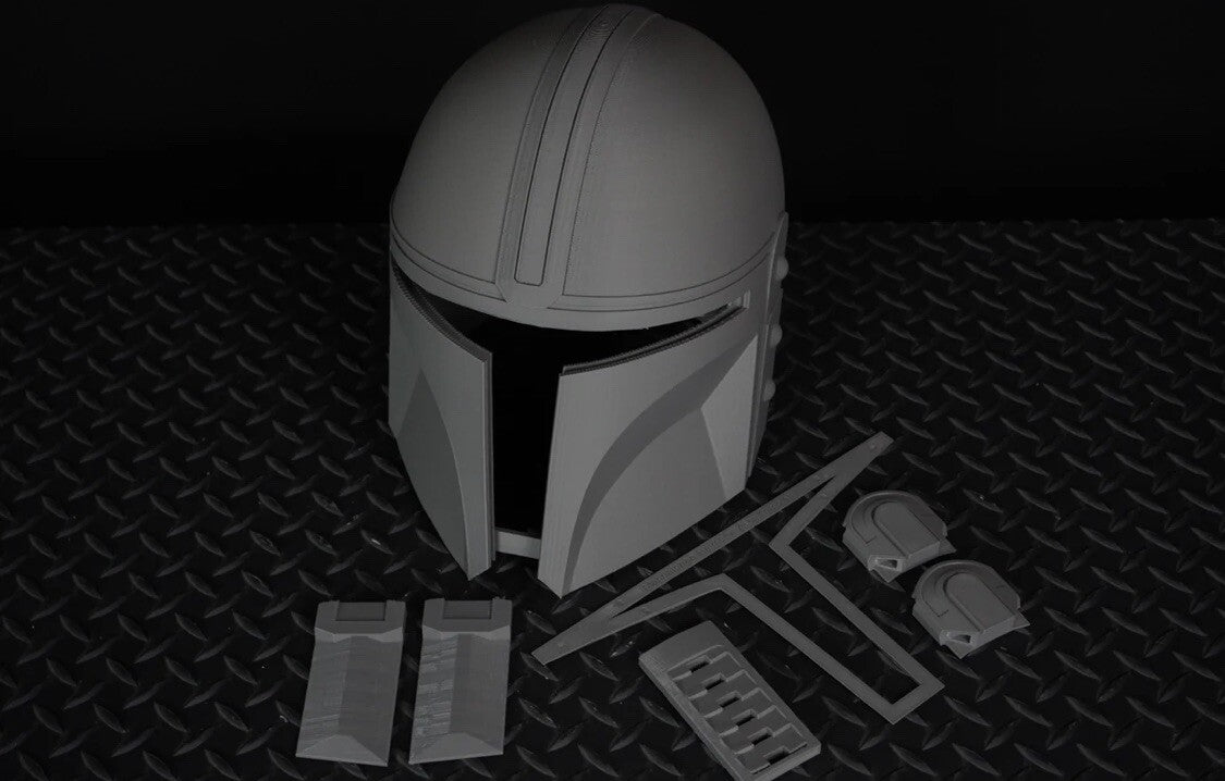 Star Wars Mandalorian Din Djarin Helmet Life Size | 3D Cosplay Prop DIY5