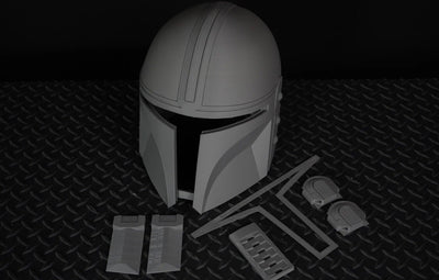 Mandalorian Din Djarin Helm – Star Wars Cosplay DIY Kit – Ansicht 6