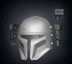 Heavy Mandalorian Helm Star Wars DIY Cosplay Maßstab 1:111