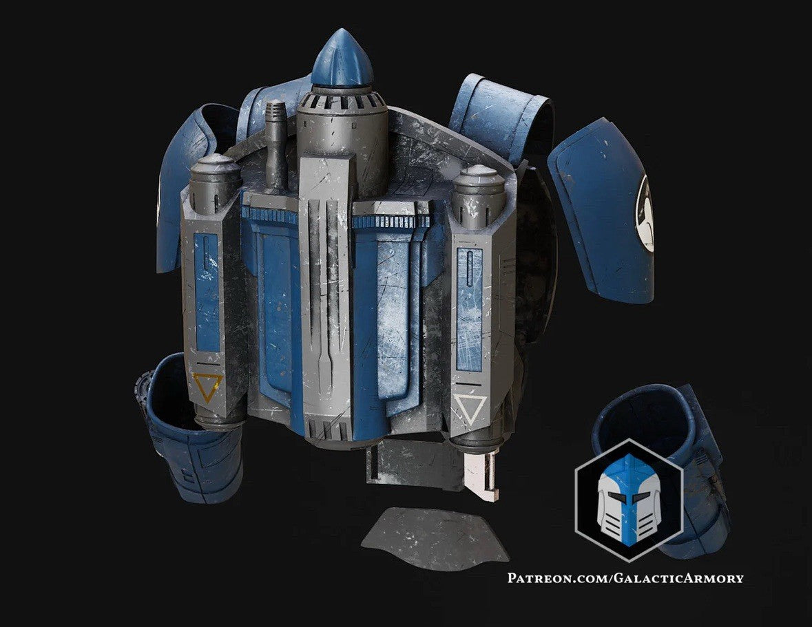 Bo Katan Rüstung mit Jetpack Star Wars DIY Cosplay Maßstab 1:113