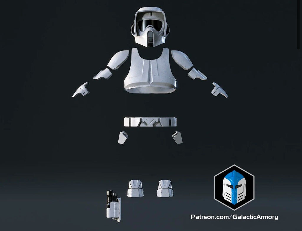 Scout Trooper Rüstung Star Wars DIY Cosplay Maßstab 1:10