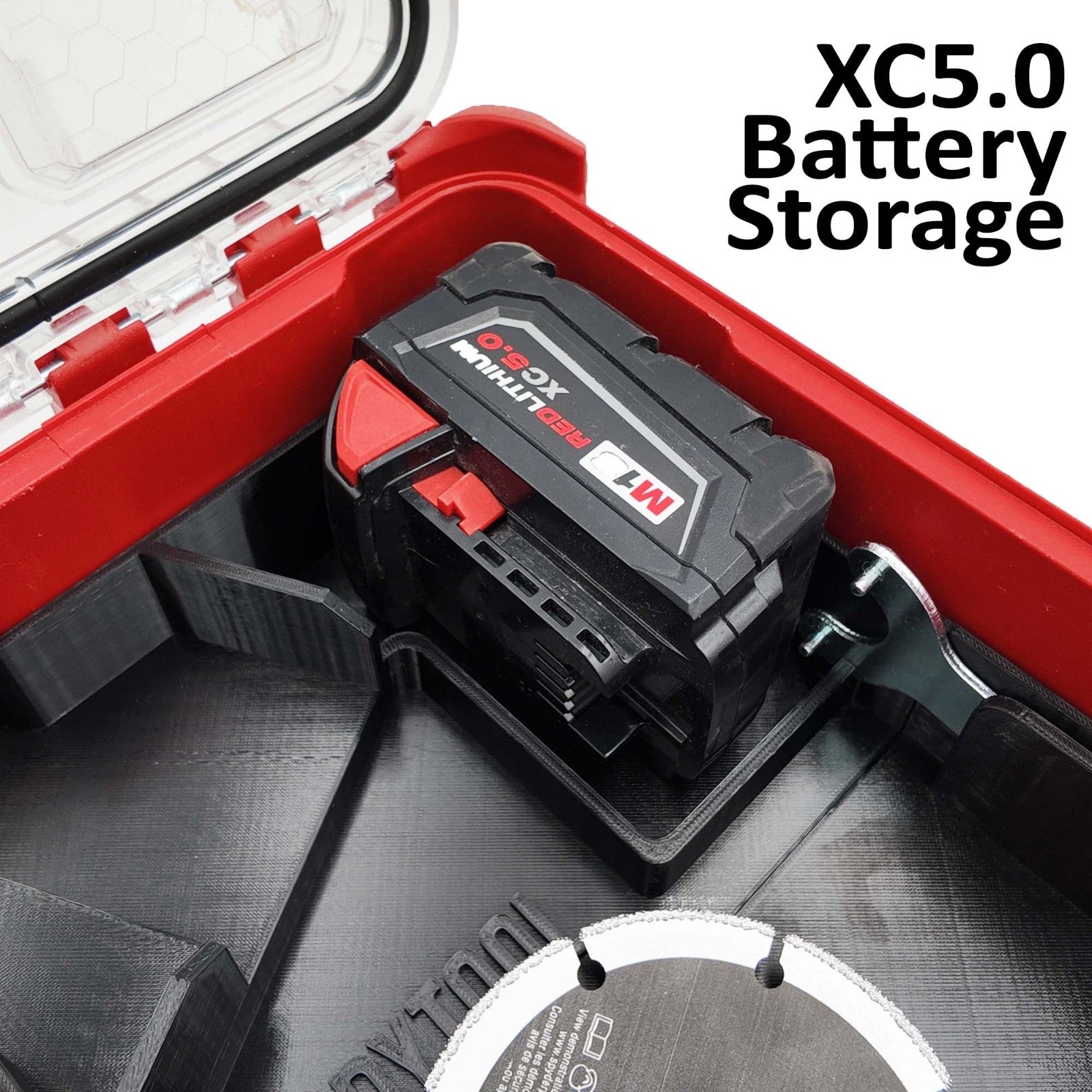 Milwaukee M18 Flex /Winkelschleifer Organizer Einsatz – Packout Compact 3D Druck2