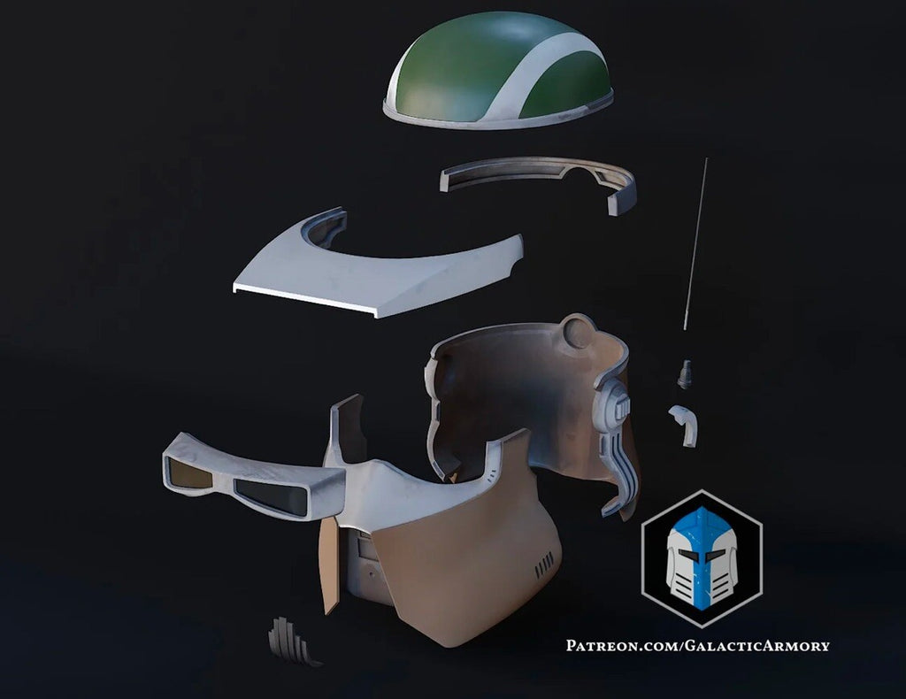 AT-RT Fahrer Helm Star Wars DIY Cosplay Maßstab 1:19