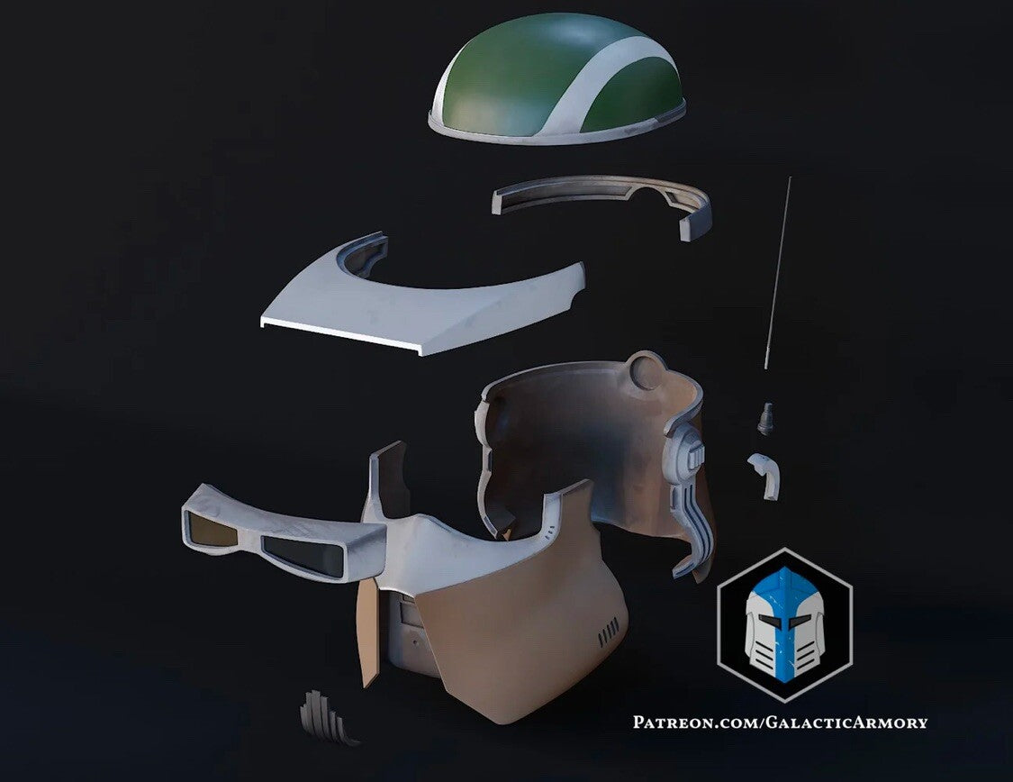 AT-RT Fahrer Helm Star Wars DIY Cosplay Maßstab 1:19