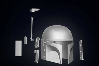 Boba Fett Helm – Star Wars Cosplay DIY Kit – Ansicht 14