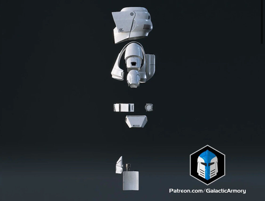 Scout Trooper Rüstung Star Wars DIY Cosplay Maßstab 1:12