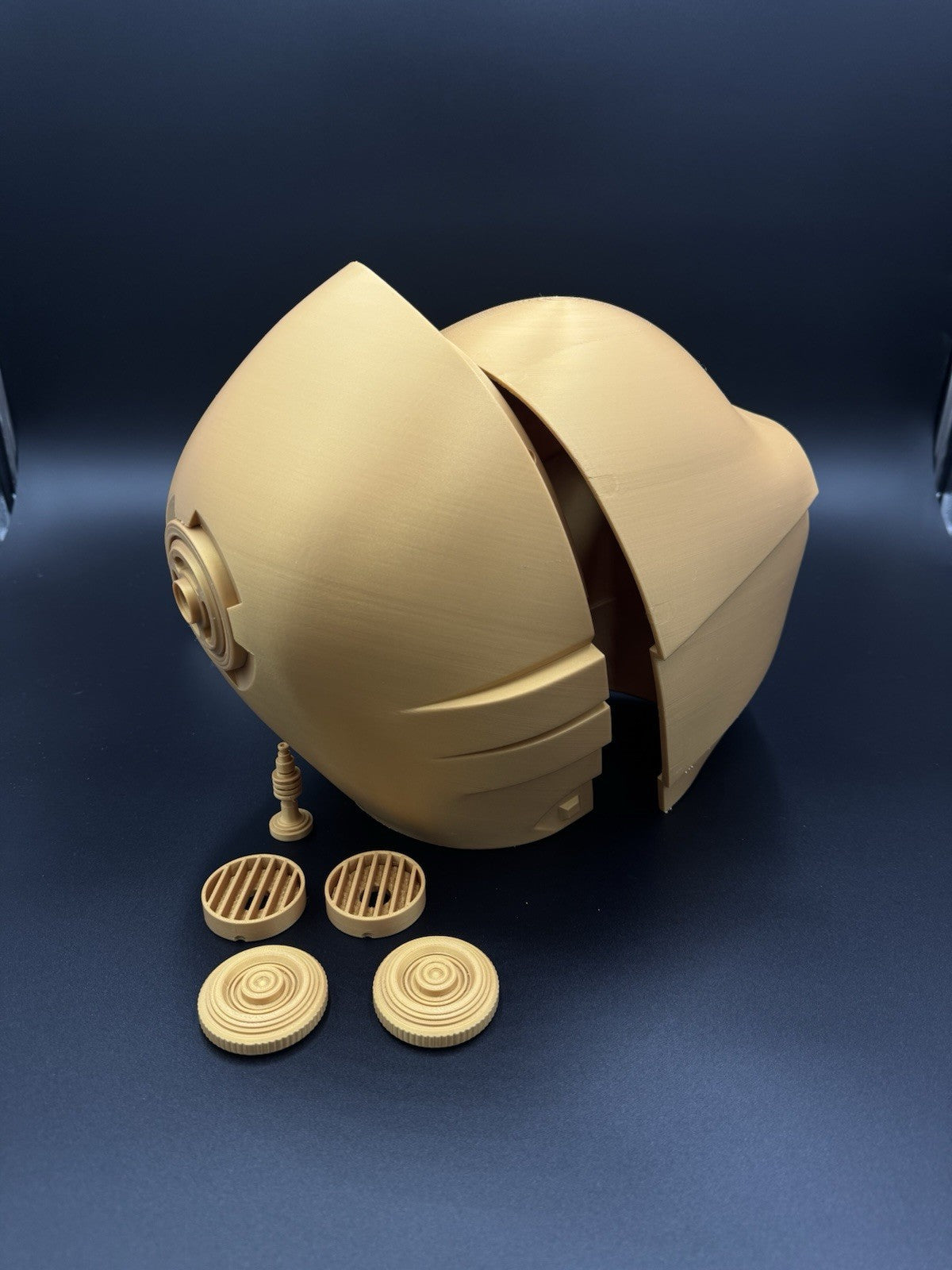 C3PO Helm Kopf Life Size | 3D Cosplay Star Wars Prop DIY | Helmet Head6