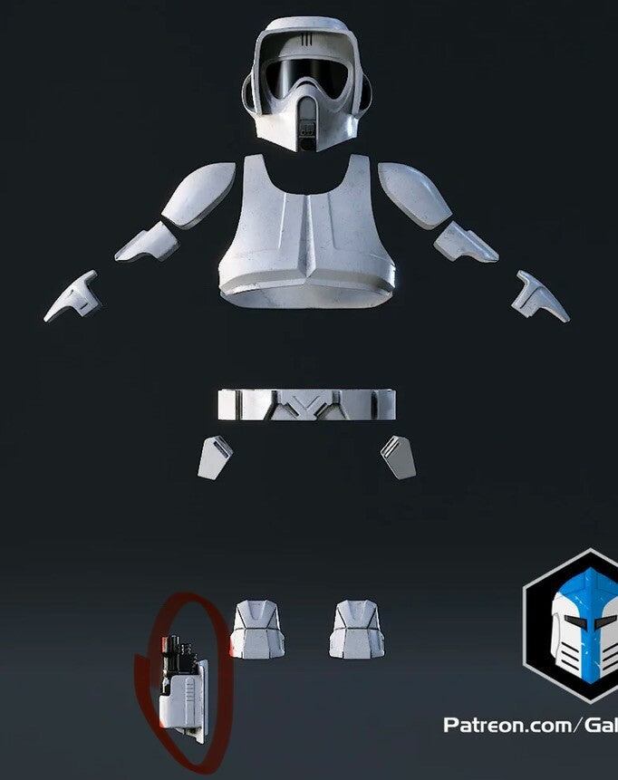 Holster für EC-17 Scout Trooper Blaster Maßstab 1:1 Star Wars2