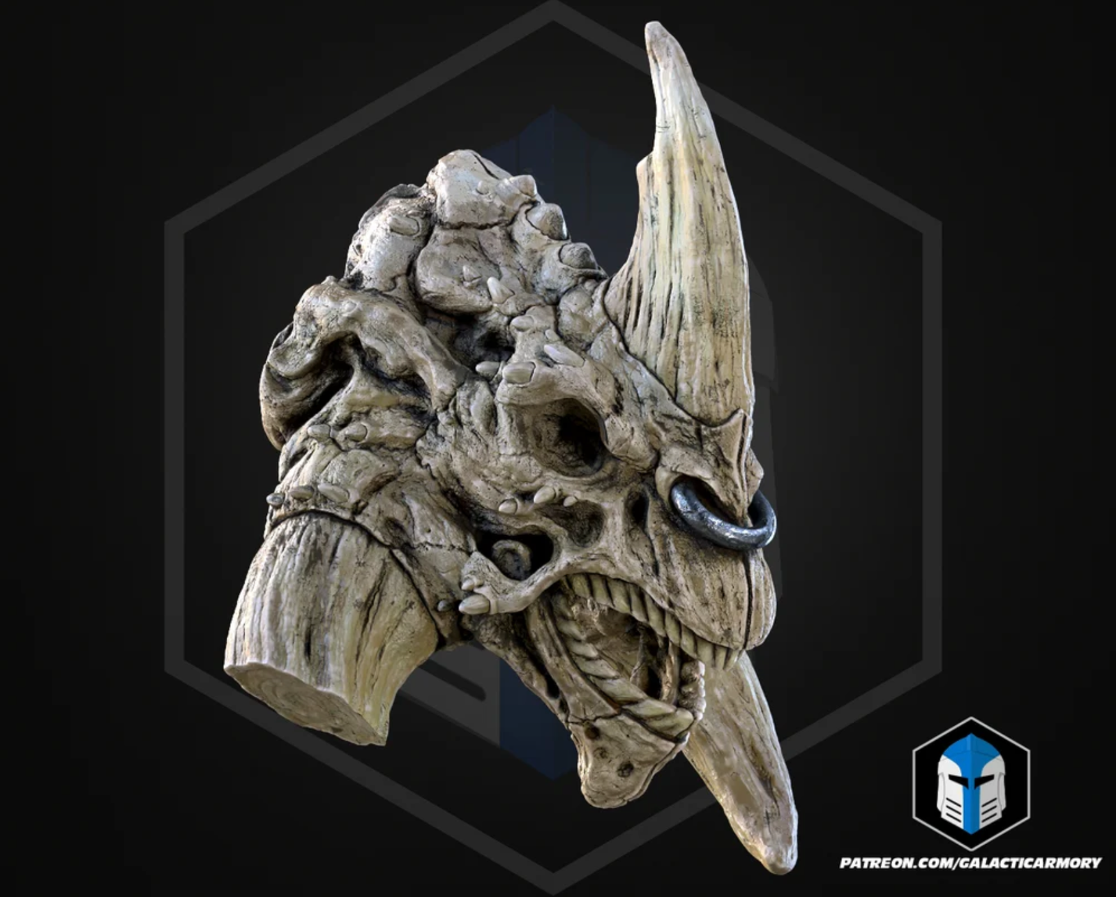 Reek Kopf /Skull Trophy 40 cm Star Wars Episode 2 | 3D Cosplay Prop DIY11