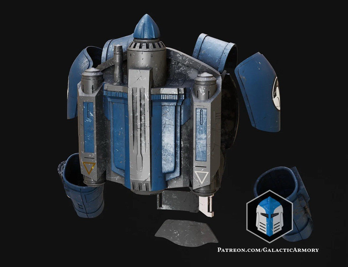 Bo Katan Rückenplatte Star Wars DIY Cosplay Maßstab 1:12