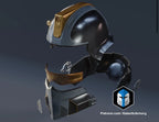 Helldivers 2 Hero of the Federation Helm Cosplay DIY Maßstab 1:17