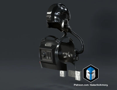 Tie Fighter Pilot Rüstung – Star Wars Cosplay DIY Kit – Ansicht 11