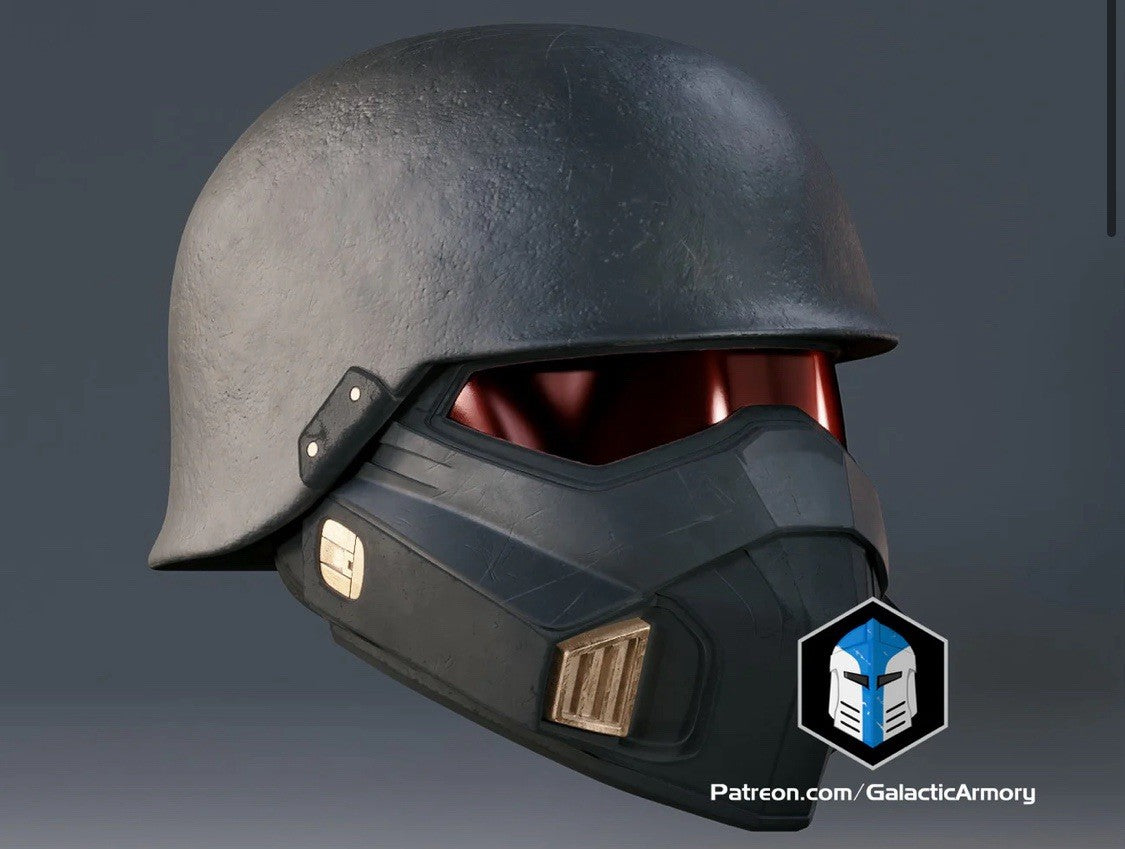 Helldivers 2 Light Gunner Helm Cosplay DIY Maßstab 1:114