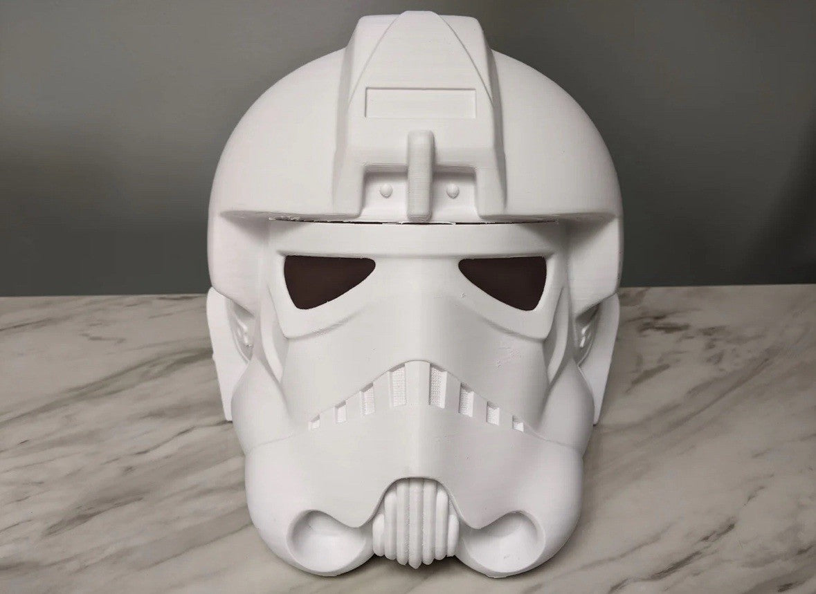 Tie Fighter Pilot Helmet Star Wars Life Size | 3D Cosplay Prop DIY4