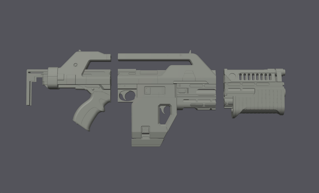 Alien M41A Pulse Rifle DIY | Blaster Pistole | 3d Druck Repica Prop1