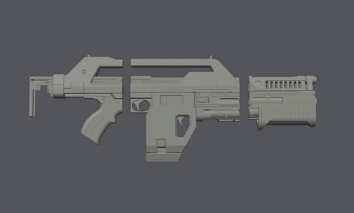 Alien M41A Pulse Rifle DIY | Blaster Pistole | 3d Druck Repica Prop1
