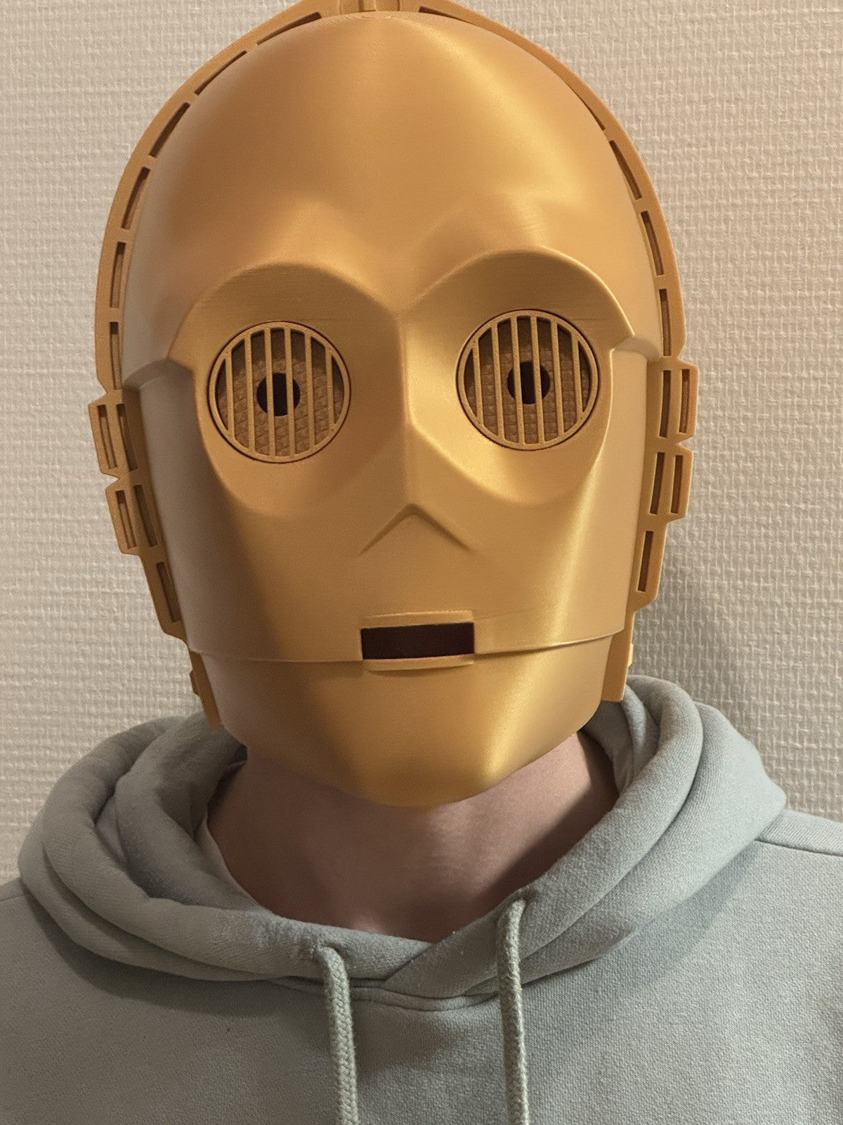 C3PO Helm Kopf Life Size | 3D Cosplay Star Wars Prop DIY | Helmet Head2