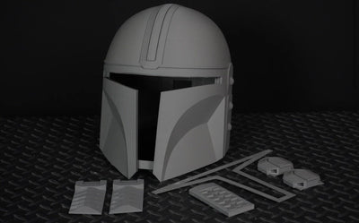 Mandalorian Din Djarin Helm – Star Wars Cosplay DIY Kit – Ansicht 3