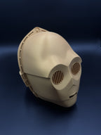 C3PO Helm Kopf Life Size | 3D Cosplay Star Wars Prop DIY | Helmet Head3