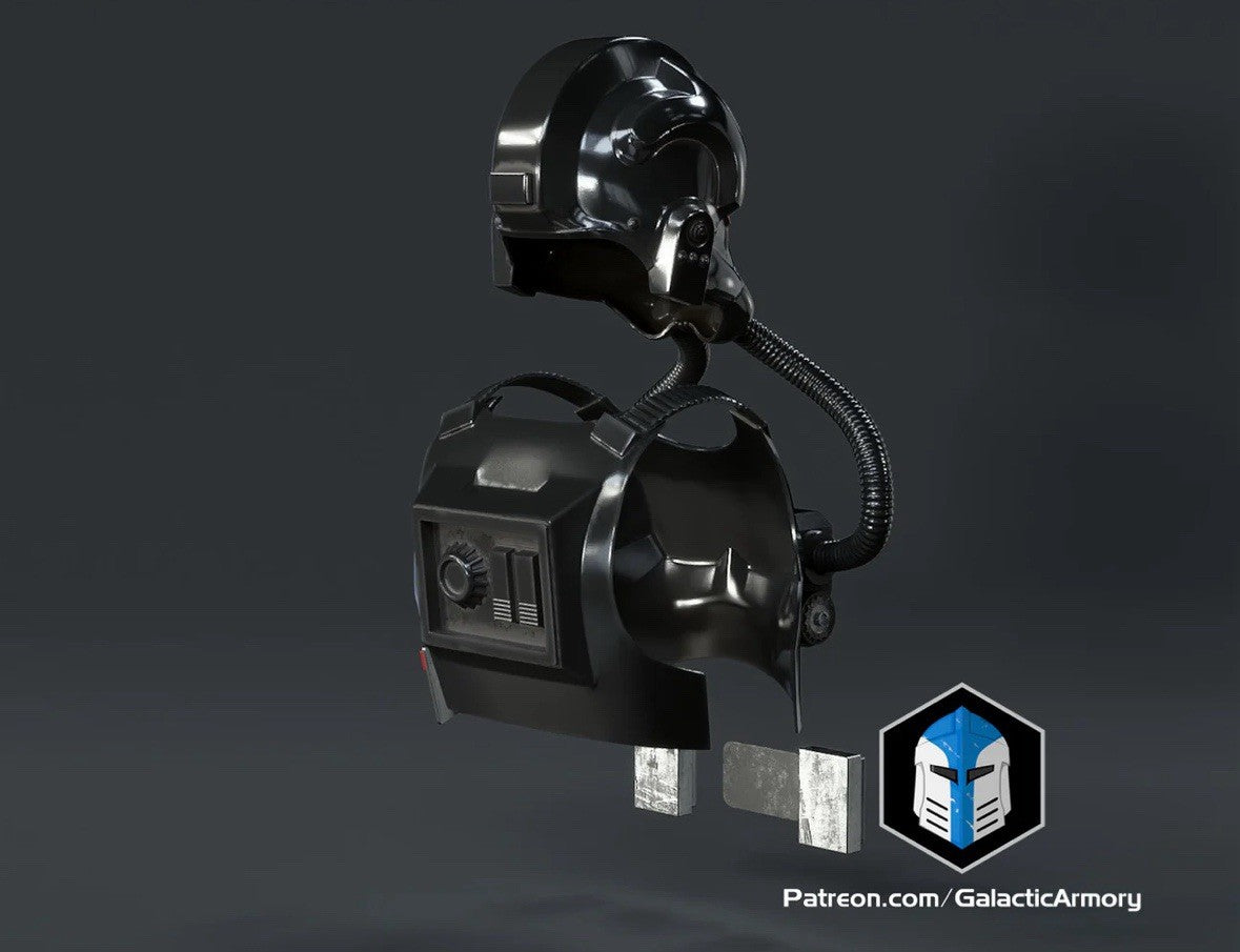 Tie Fighter Pilot Rüstung mit Helm Star Wars DIY Cosplay Maßstab 1:112