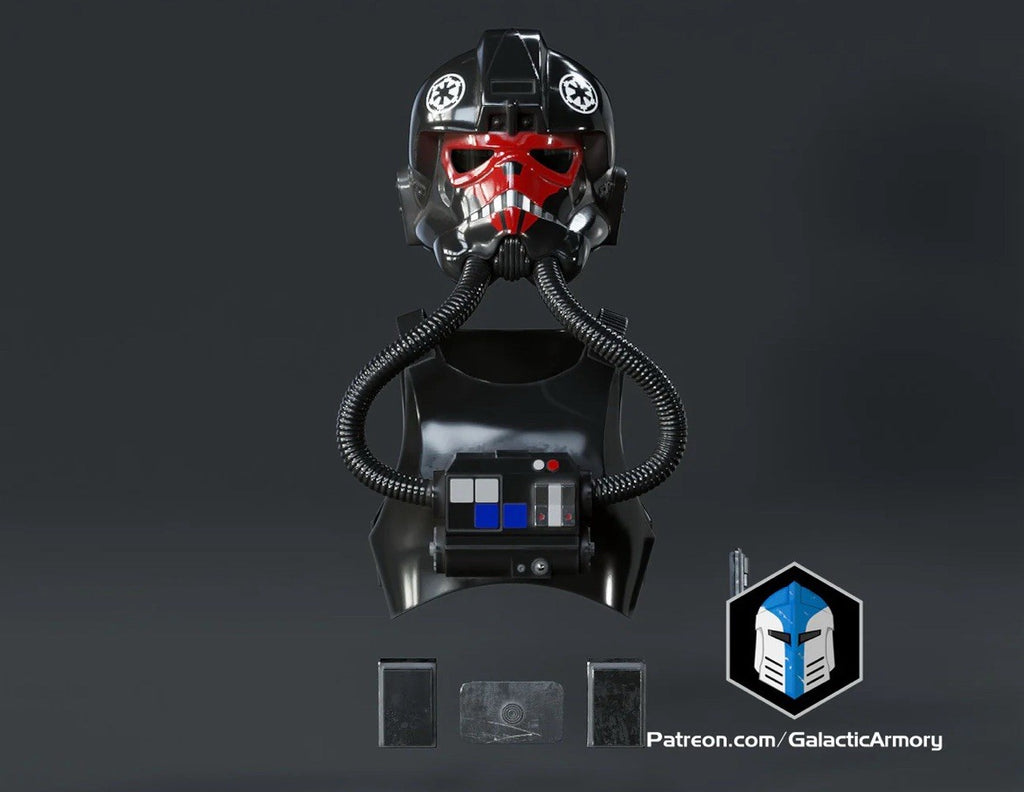 Tie Fighter Pilot Rüstung ohne Helm Star Wars DIY Cosplay Maßstab 1:10