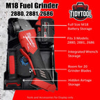Milwaukee M18 Flex /Winkelschleifer Organizer Einsatz – Packout Compact 3D Druck7