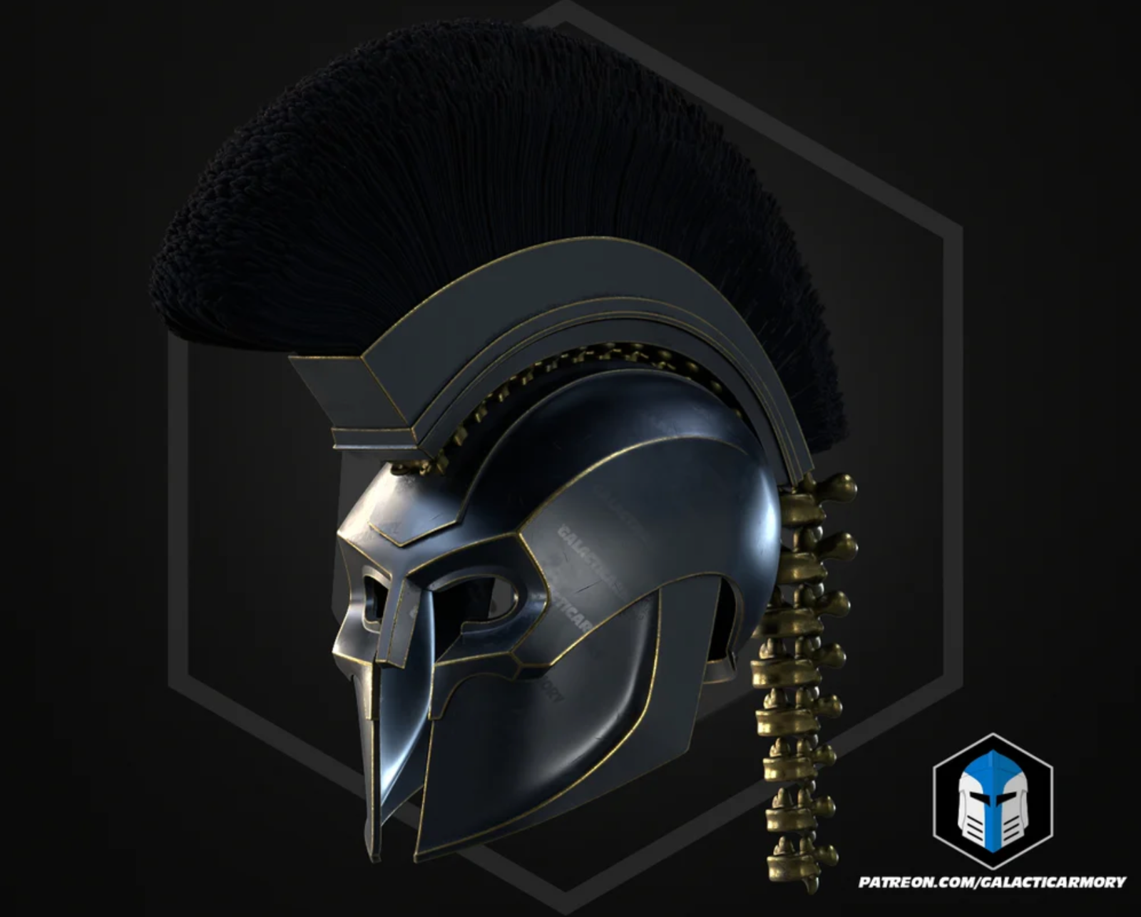 The Odyssey König Agamemnon Helm | 3D Cosplay Prop DIY | King Agamemnon Helmet0