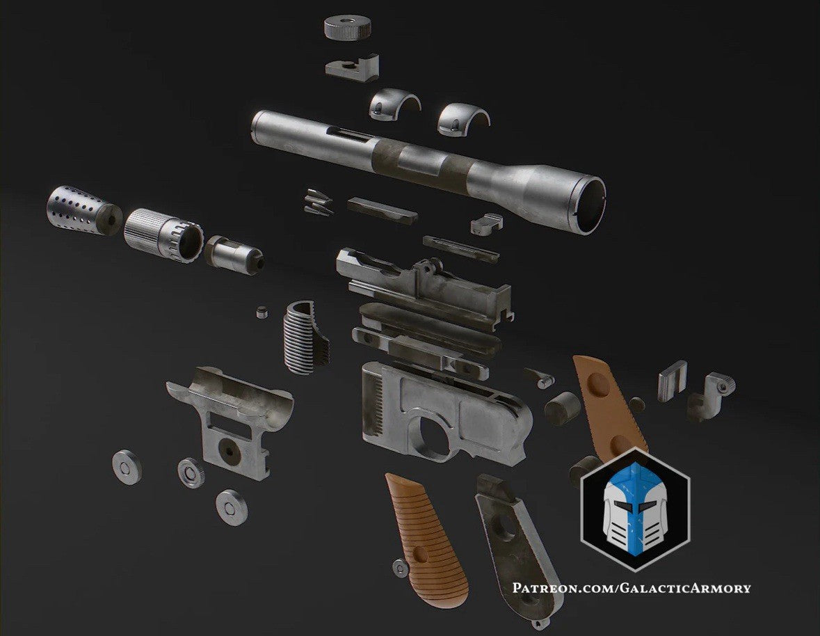 Han Solo DL44 Fan Blaster – Star Wars Cosplay DIY Kit – Ansicht 6