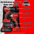 Milwaukee M18 Bohrschrauber Organizer Einsatz – Packout Compact 3D Druck7