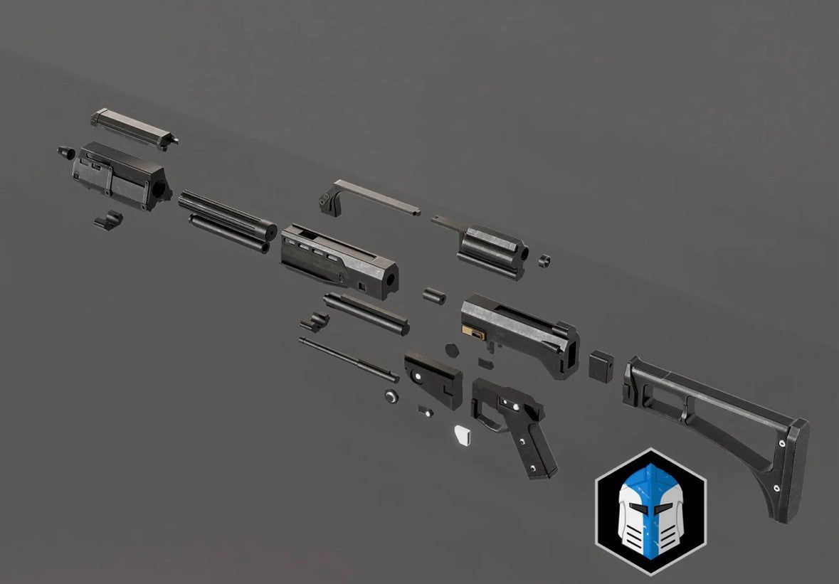 Star Wars Galaxies Proton Blaster Pistol Life Size | 3D Cosplay Prop DIY3