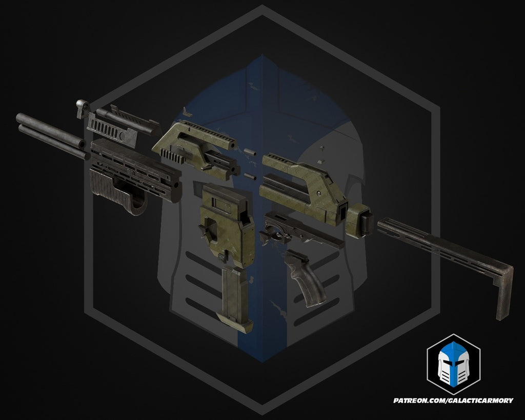 Alien M41A Pulse Rifle DIY | Blaster Pistole | 3d Druck Repica Prop2