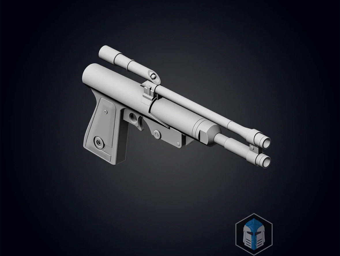 Star Wars Boba Fett Blaster Pistol Life Size | 3D Cosplay Prop DIY3