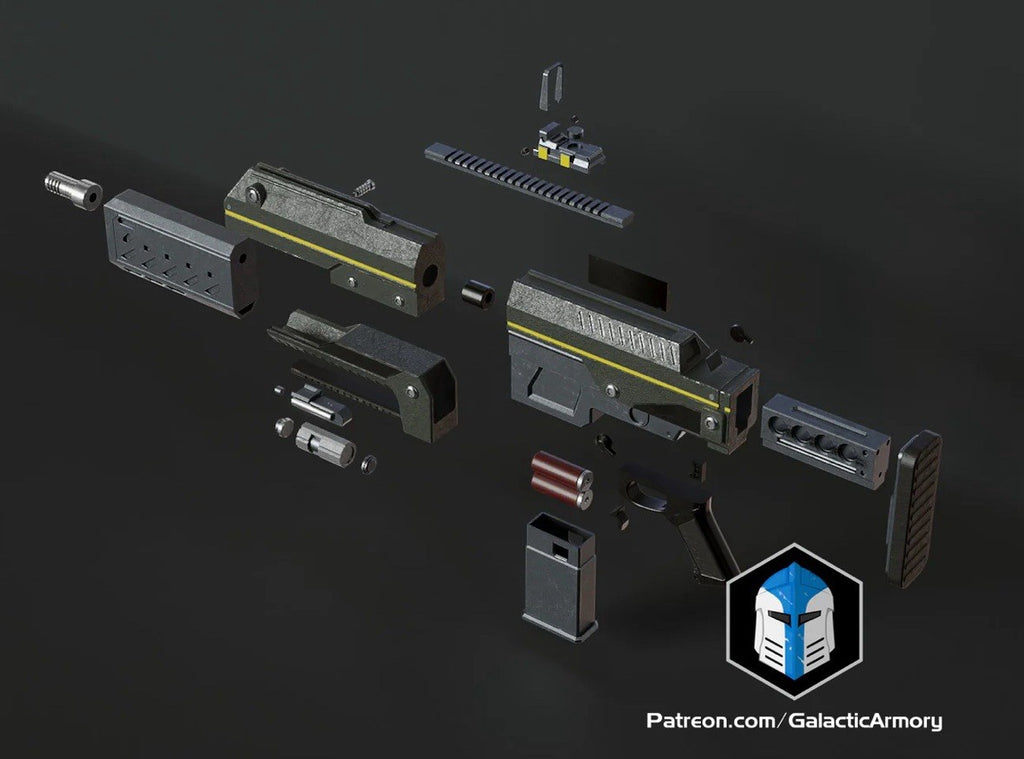 Helldivers 2 Breaker Blaster Pistol Life Size | 3D Cosplay Prop DIY5