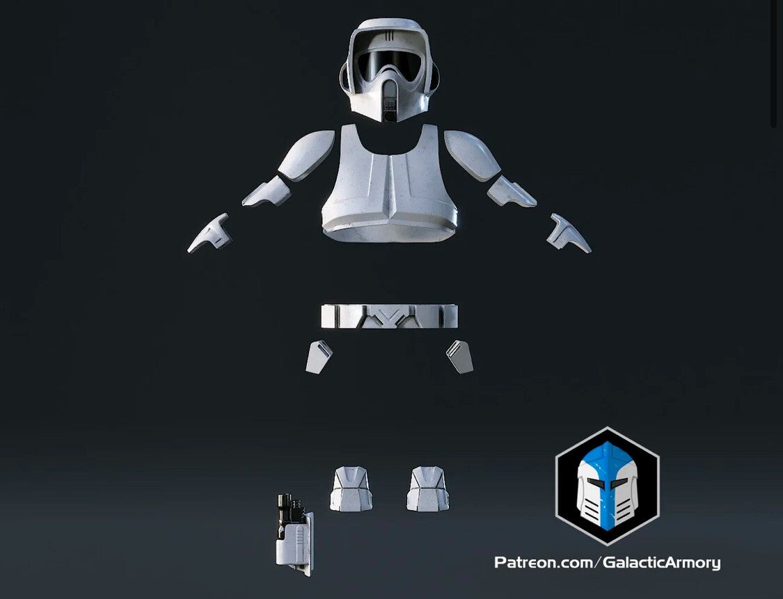 Scout Trooper Rüstung ohne Helm Star Wars DIY Cosplay Maßstab 1:11
