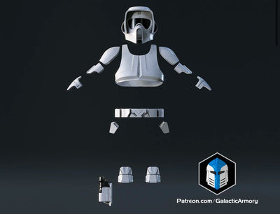 Scout Trooper Rüstung – Star Wars Cosplay DIY Kit – Ansicht 2