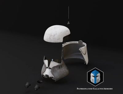 Commander Bacara Clone Phase 2 Helm – Star Wars Cosplay DIY Kit – Ansicht 8
