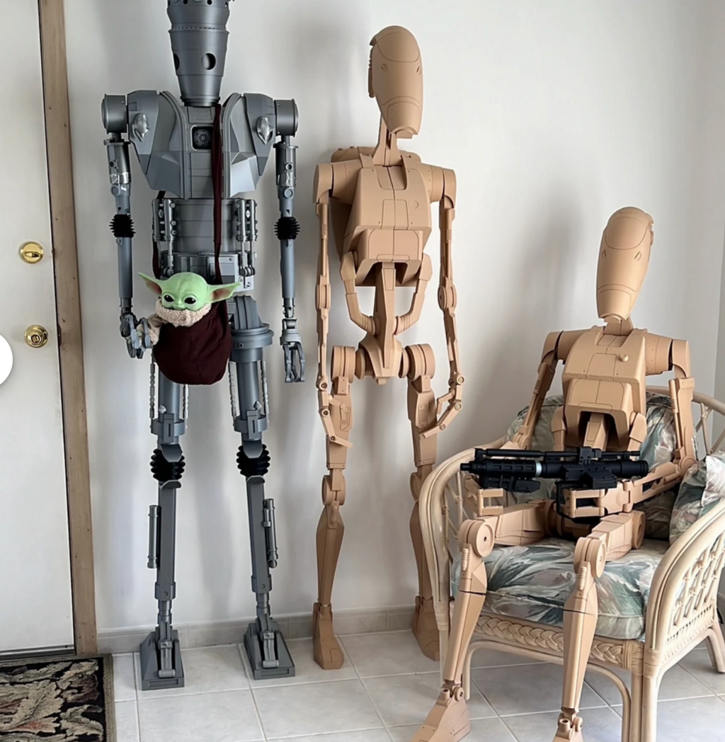 B1 Kampfdroide 1,90m Star Wars Life Size | 3D Cosplay Prop DIY | B1 Battle Droid0