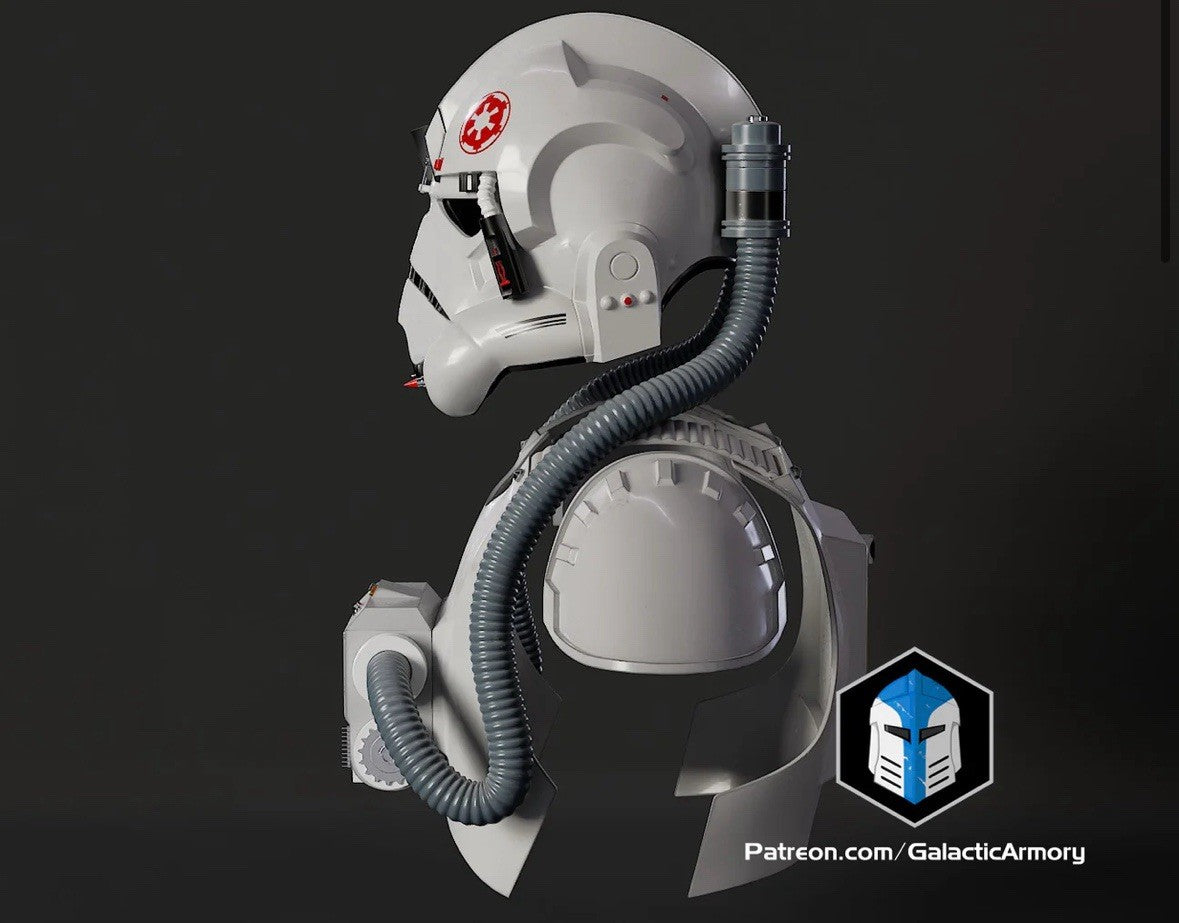 AT-AT Fahrer Rüstung mit Helm Star Wars DIY Cosplay Maßstab 1:12