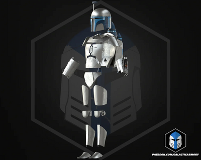 Jango Fett Fan Rüstung – Star Wars Cosplay DIY Kit – Ansicht 4