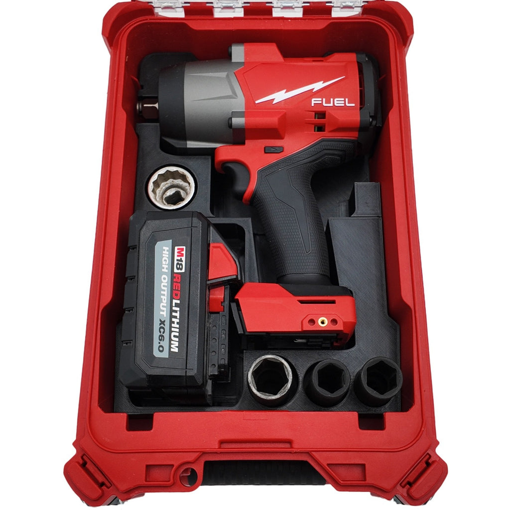 Milwaukee M18 Akku Schlagschrauber Organizer Einsatz – Packout Compact 3D Druck0