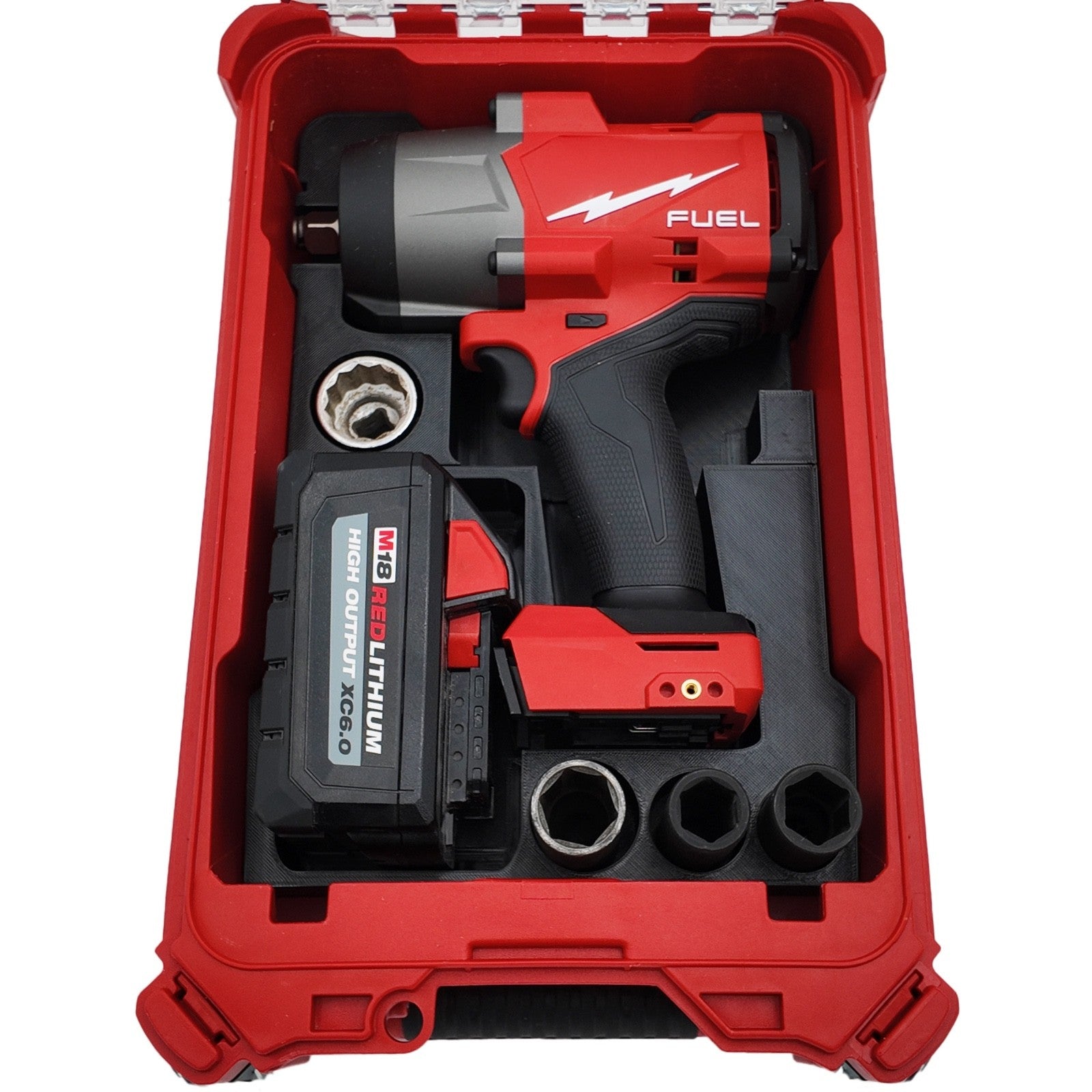 Milwaukee M18 Akku Schlagschrauber Organizer Einsatz – Packout Compact 3D Druck0