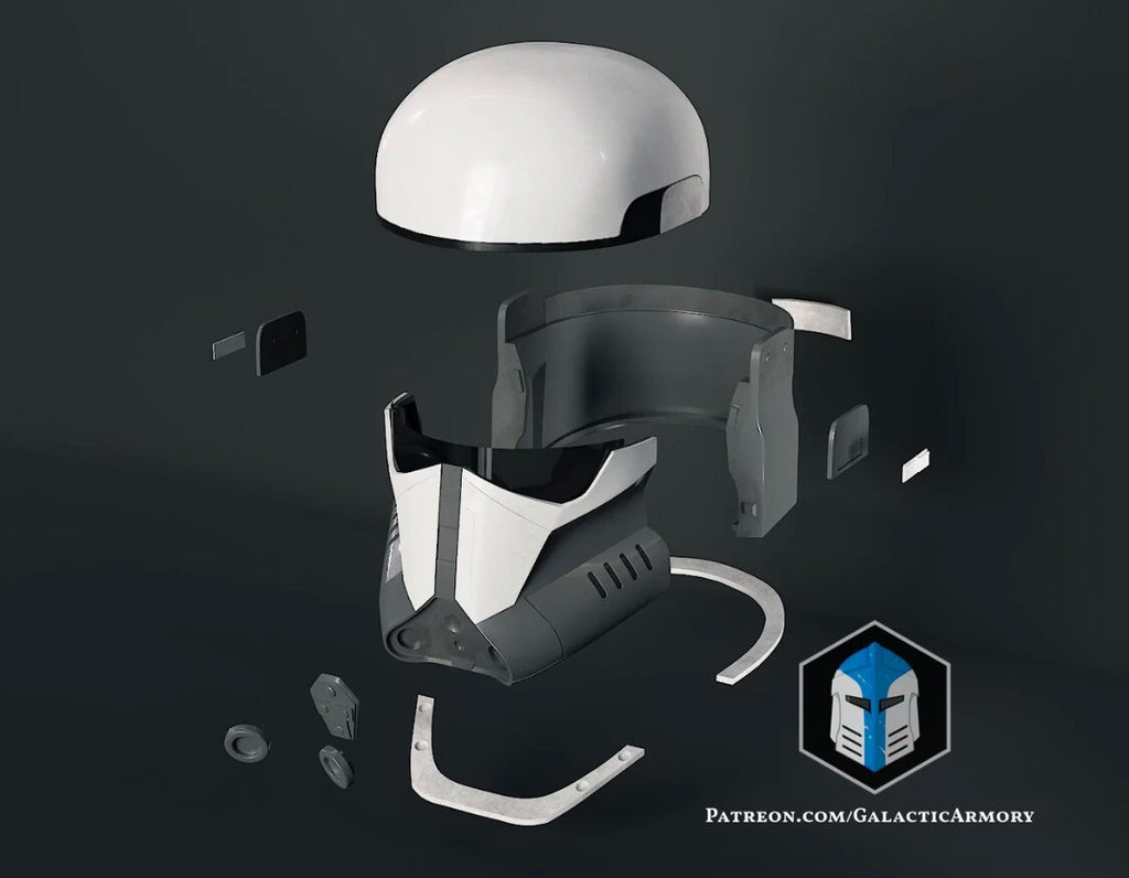 Imperial Mandalorian Kommando Helm Star Wars DIY Cosplay Maßstab 1:16