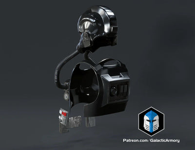 Tie Fighter Pilot Rüstung – Star Wars Cosplay DIY Kit – Ansicht 9