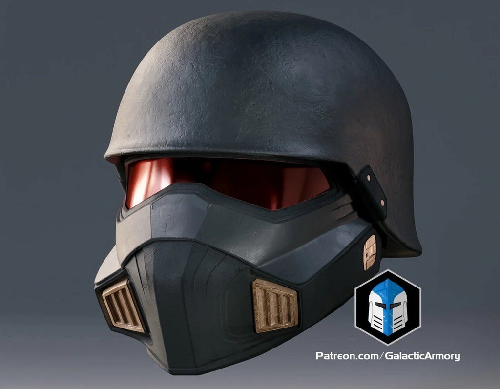 Helldivers 2 Light Gunner Helm Cosplay DIY Maßstab 1:10