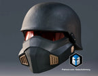 Helldivers 2 Light Gunner Helm Cosplay DIY Maßstab 1:10
