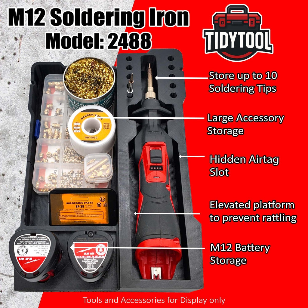 Milwaukee M12 Lötkolben Organizer Einsatz – Packout Compact 3D Druck7
