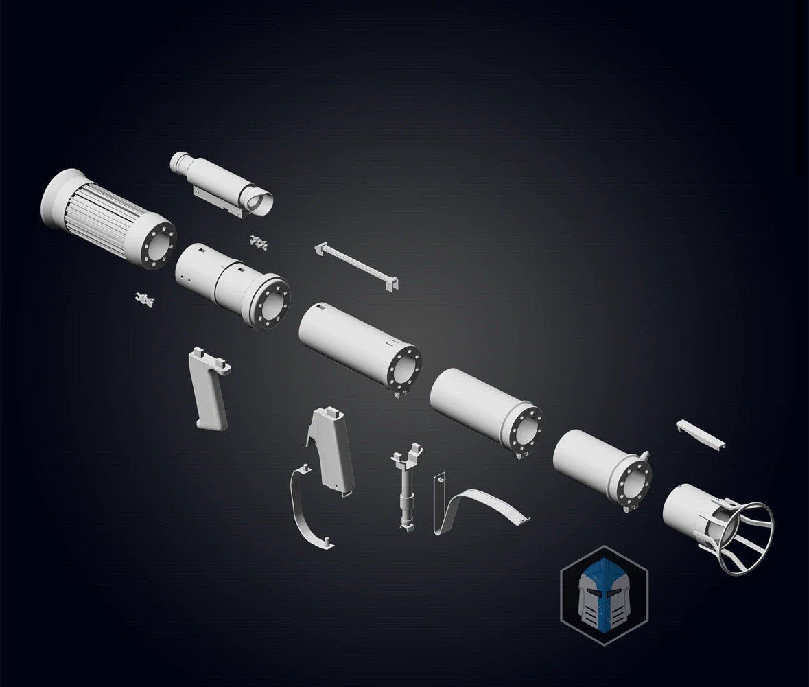 Raketenwerfer/ Smart Rocket Launcher 138cm - Star Wars Cosplay DIY3