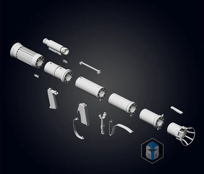 Raketenwerfer/ Smart Rocket Launcher 138cm - Star Wars Cosplay DIY3